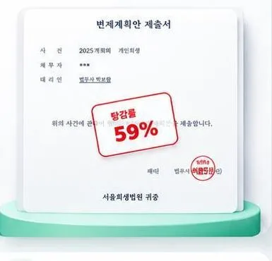 프리랜서 변제계획안 제출서 - 수원회생법원
